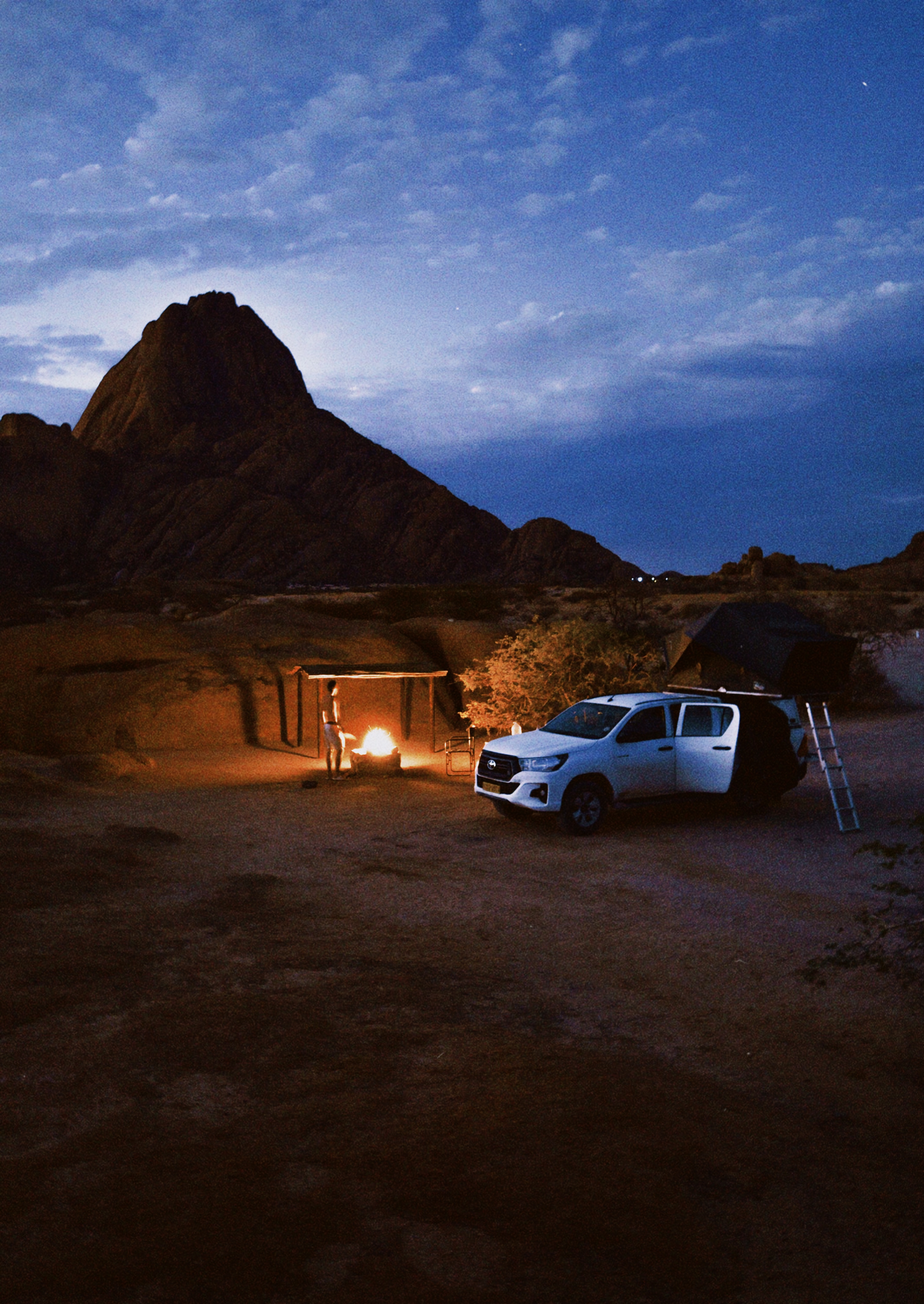 Spitzkoppe peaks at dusk
