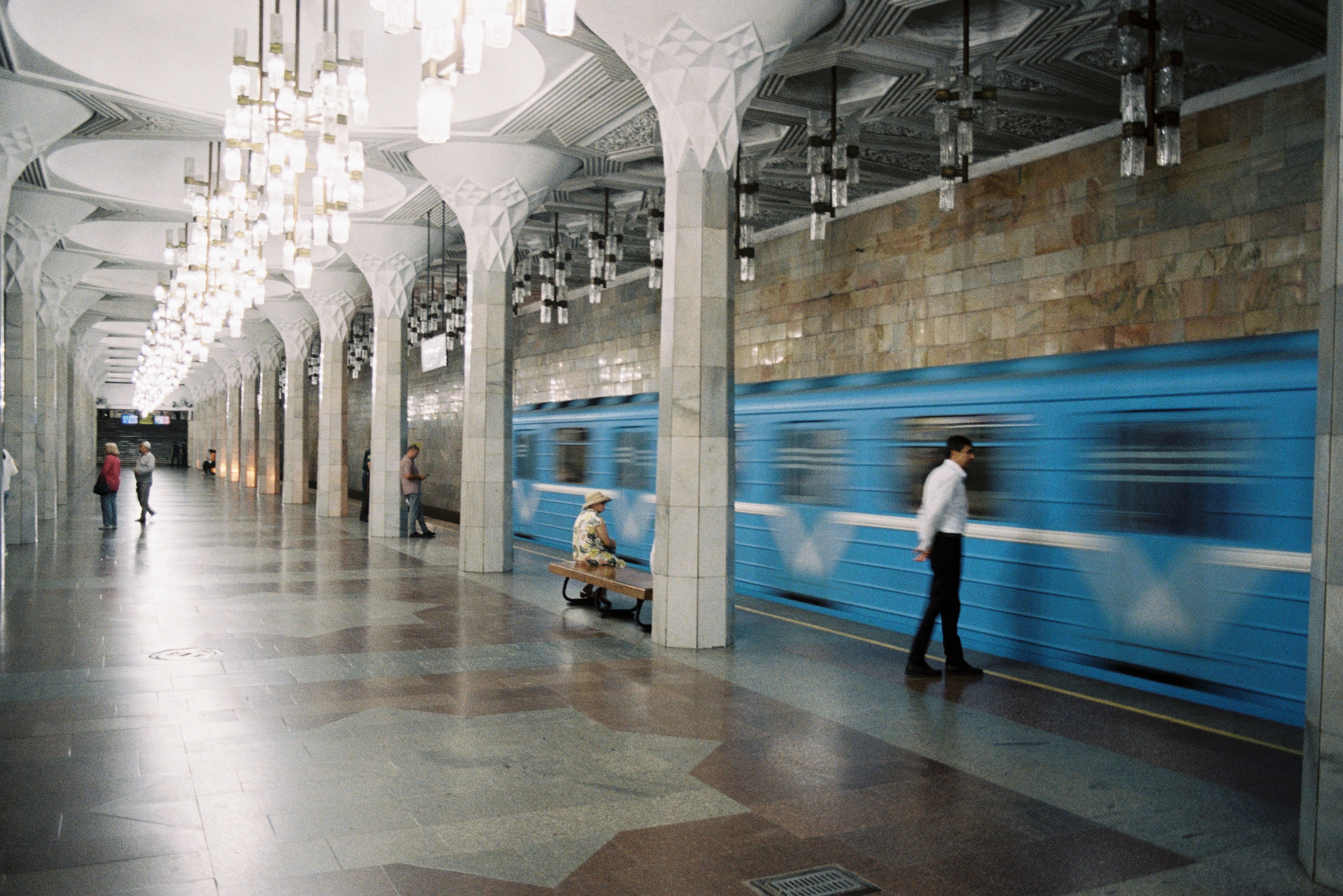 Decorated Tashkent Metro station